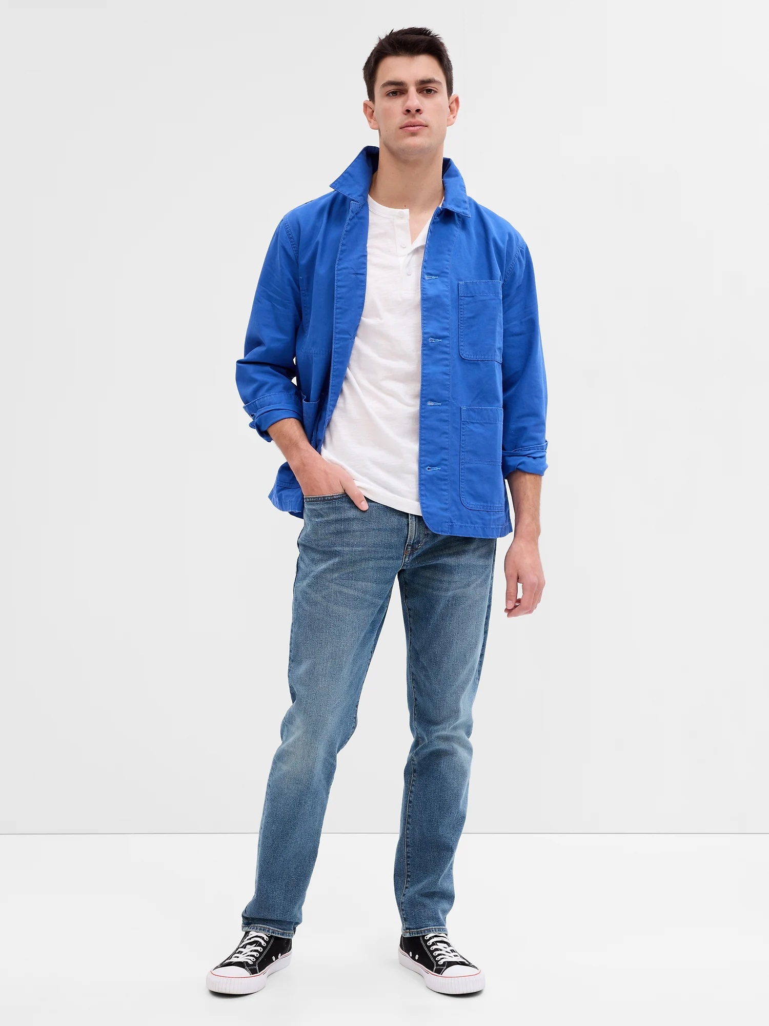 Gap Džíny straight taper fairfax medium