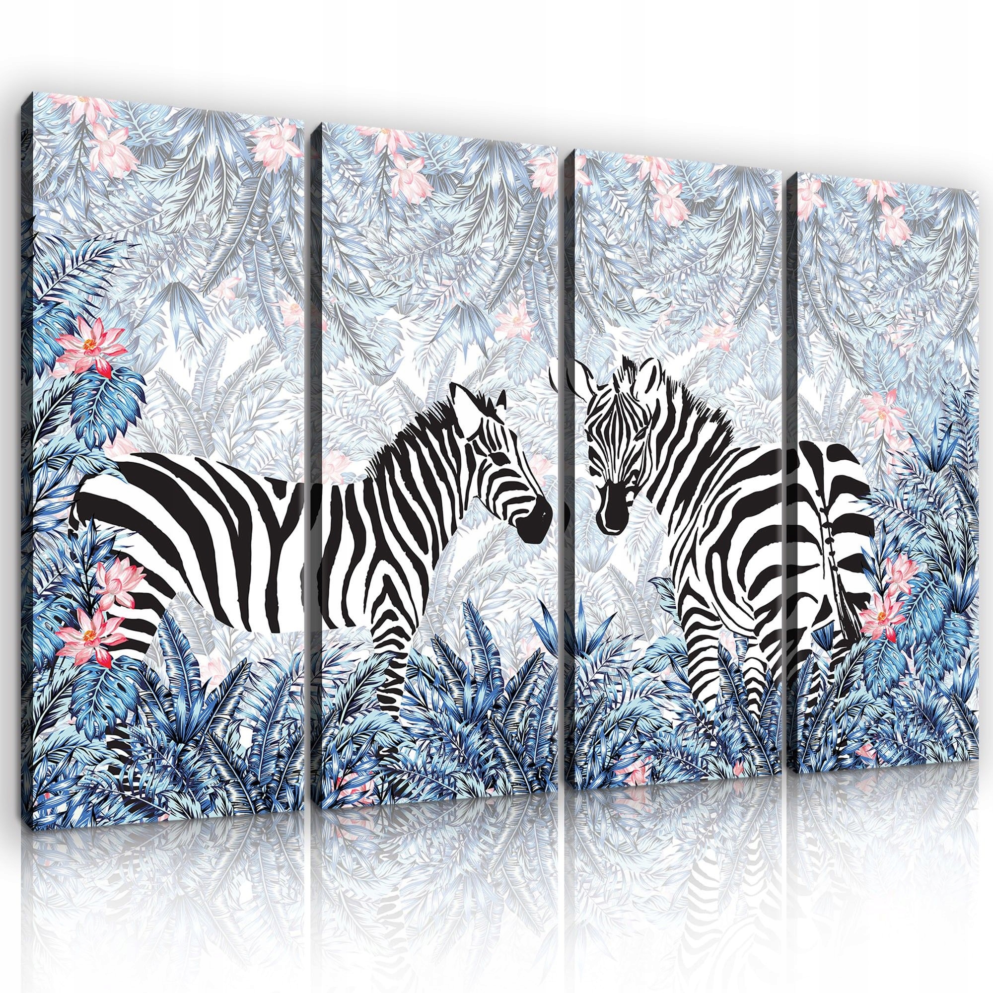 Obraz 120x80 Zebra džungľa trópy exotika zvieratá bez rámu dekorácia