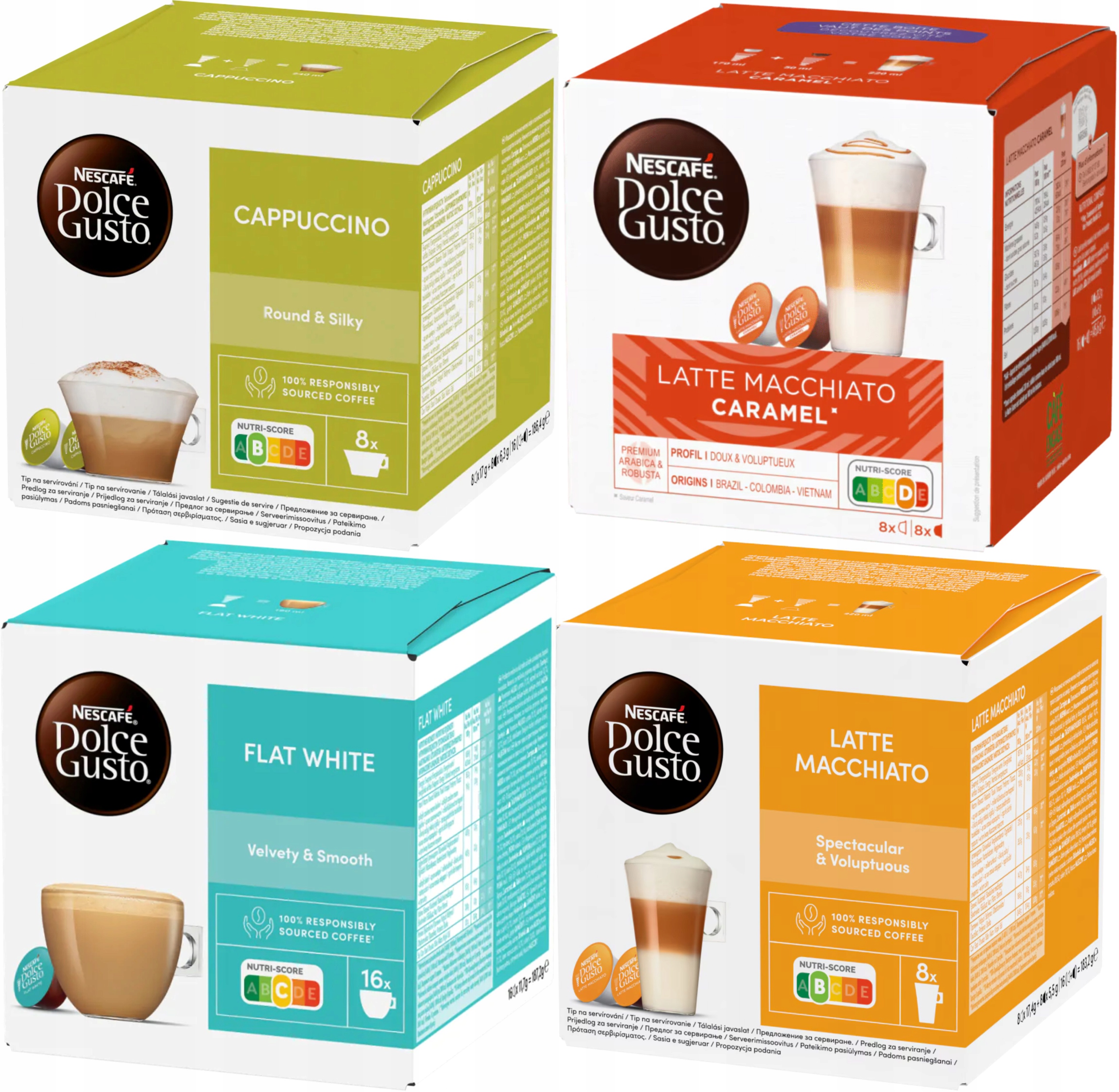 Levně Kapsle Nescafe Dolce Gusto Sada Latte 64 ks