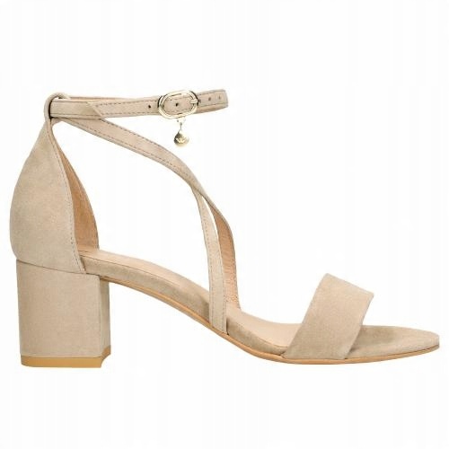 

Buty Wojas Sandały damskie skóra beżowe r. 38