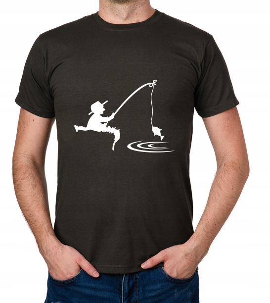 

koszulka Wędkarz Rybak Moczykij Dla Wędkarza Ryby