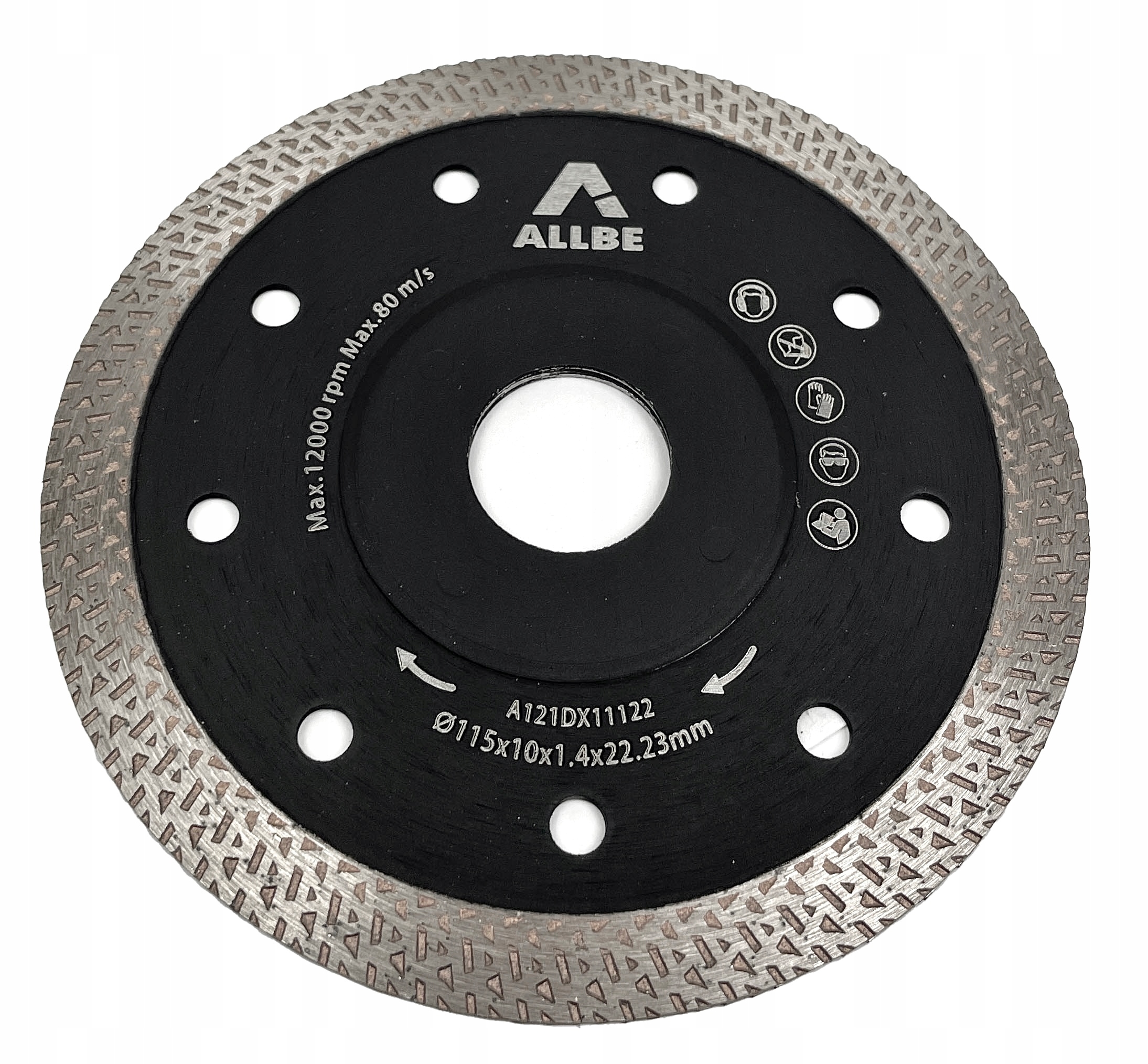 TARCZA DIAMENTOWA DO GRANITU 115X1,4X10X22,23MM Marka Allbe