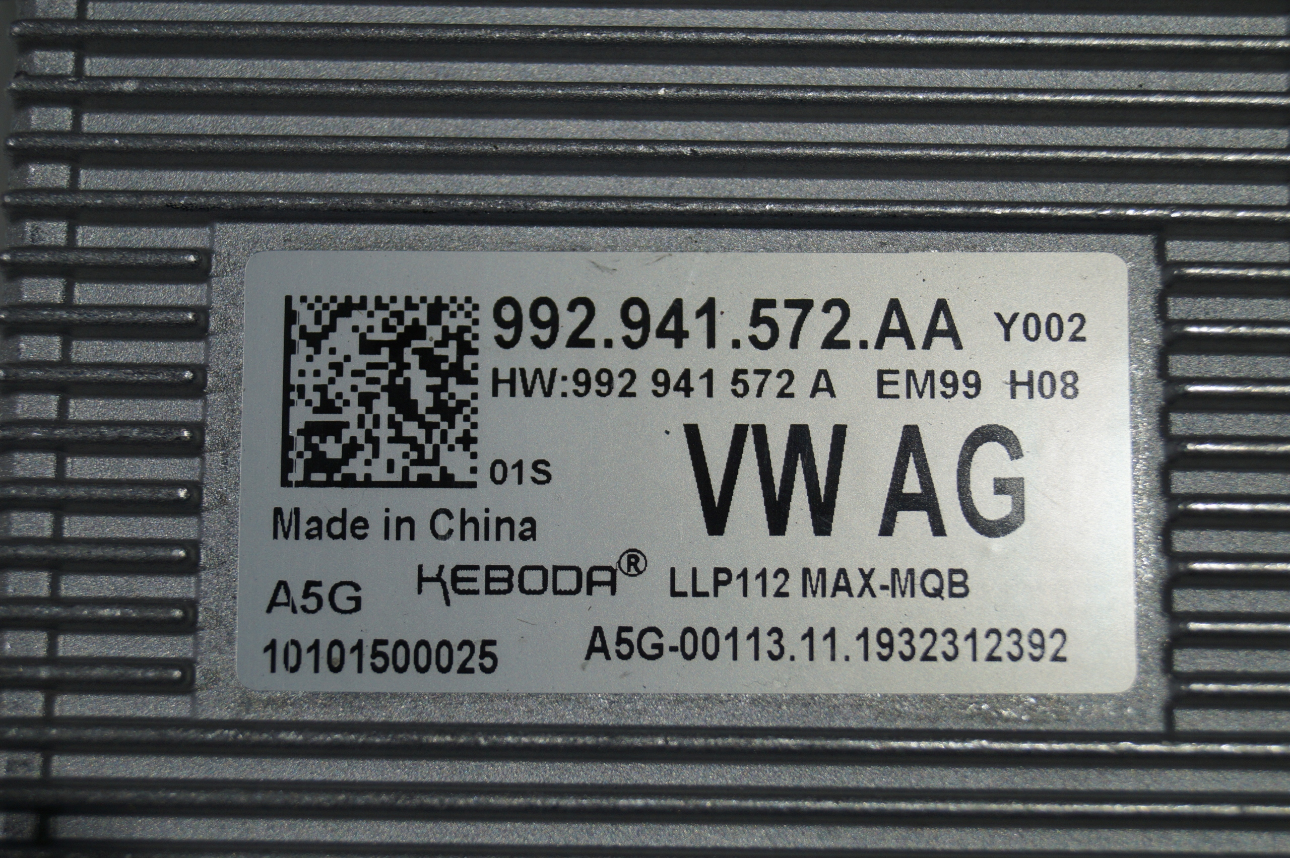 control unit module AUDI SKODA VW 992.941.572.AA Y002