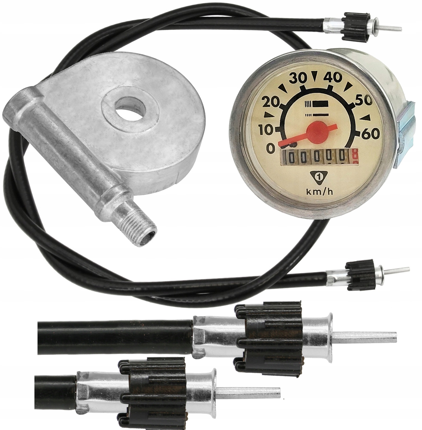 Licznik Ślimak Napęd Linka Romet Komar Ogar SPRAWDZONY ZESTAW Deluxe