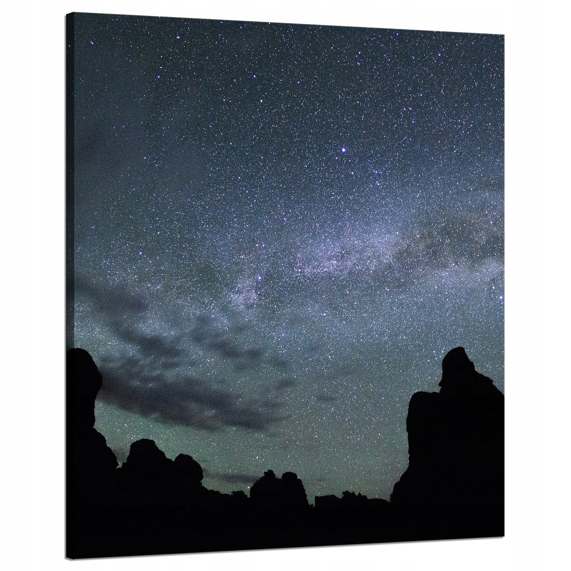 Obraz na plátně Příroda Vesmír Hory Temnota Noc Hvězdy Astronomie 80x100