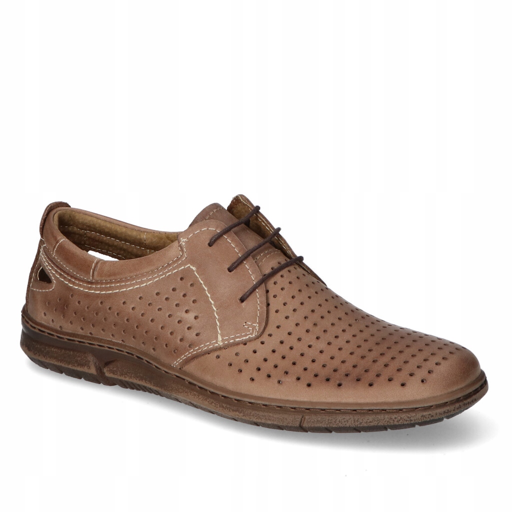 Béžové pánské polobotky Lukbut Licové 40