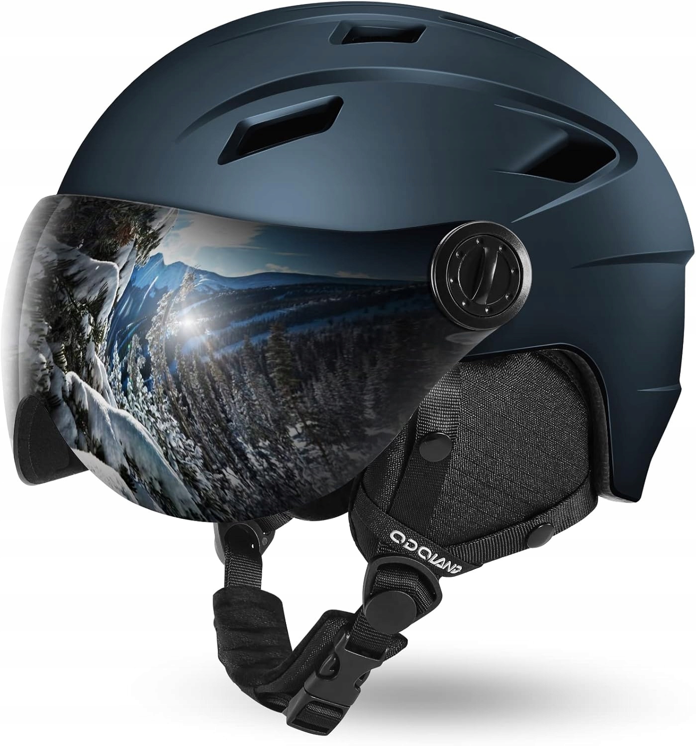 Kask Narciarski Snowboardowy Z Wizjerem Odoland Rozmiar S 52-55 CM