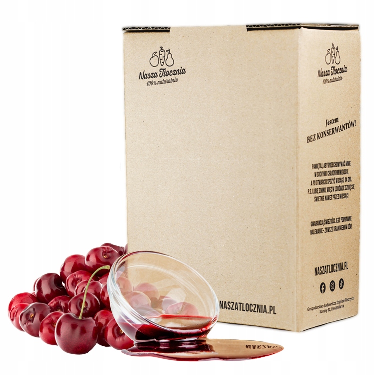 Protlak 100% Třešeň cherry pyré pyré z třešní bez cukru 3 kg