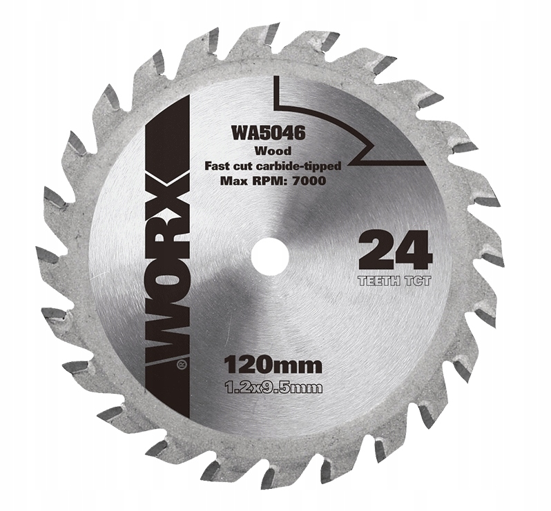 

Tarcza do cięcia drewna Worx WA5046 120mm 24T