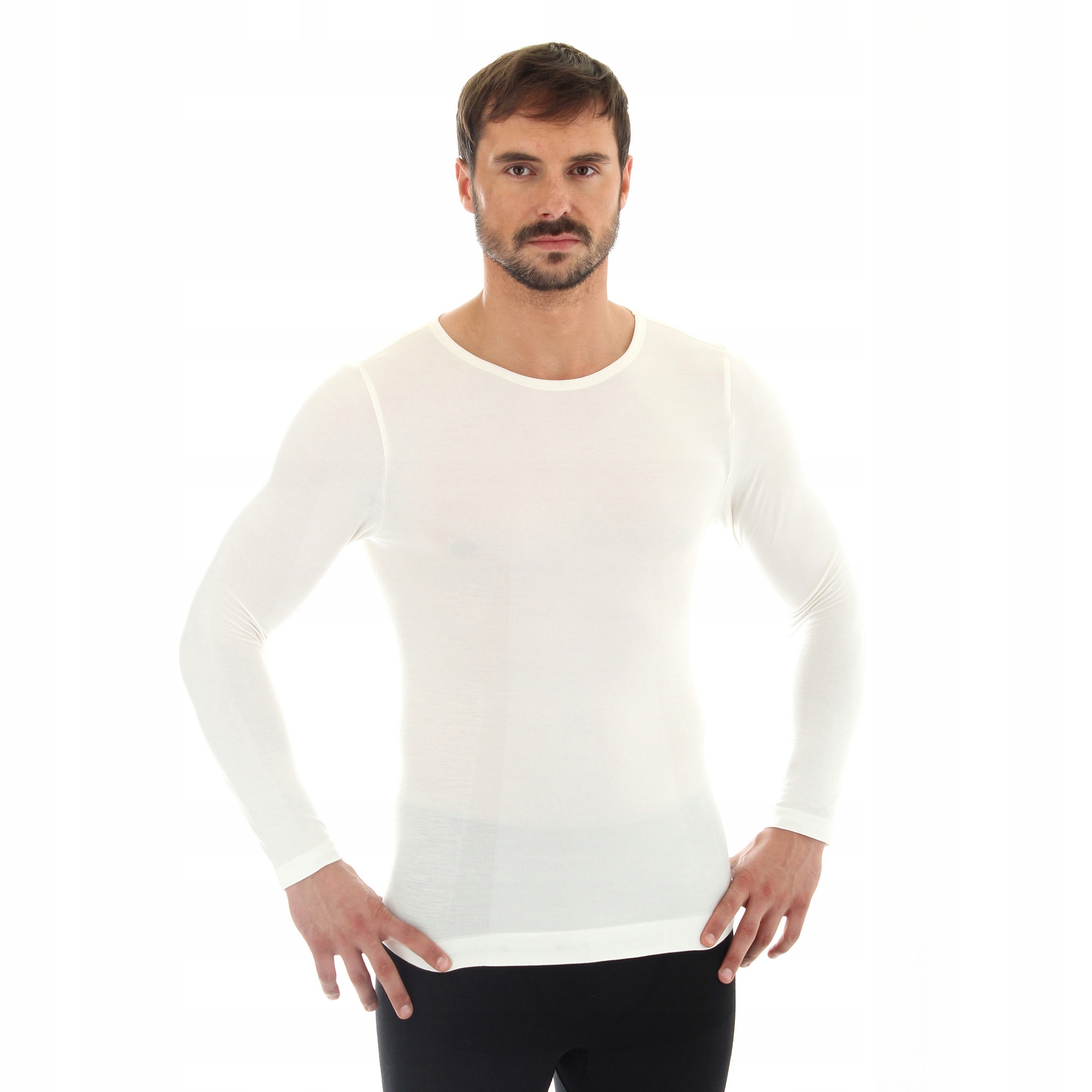 

Wełniana koszulka męska Brubeck Comfort Wool XXL