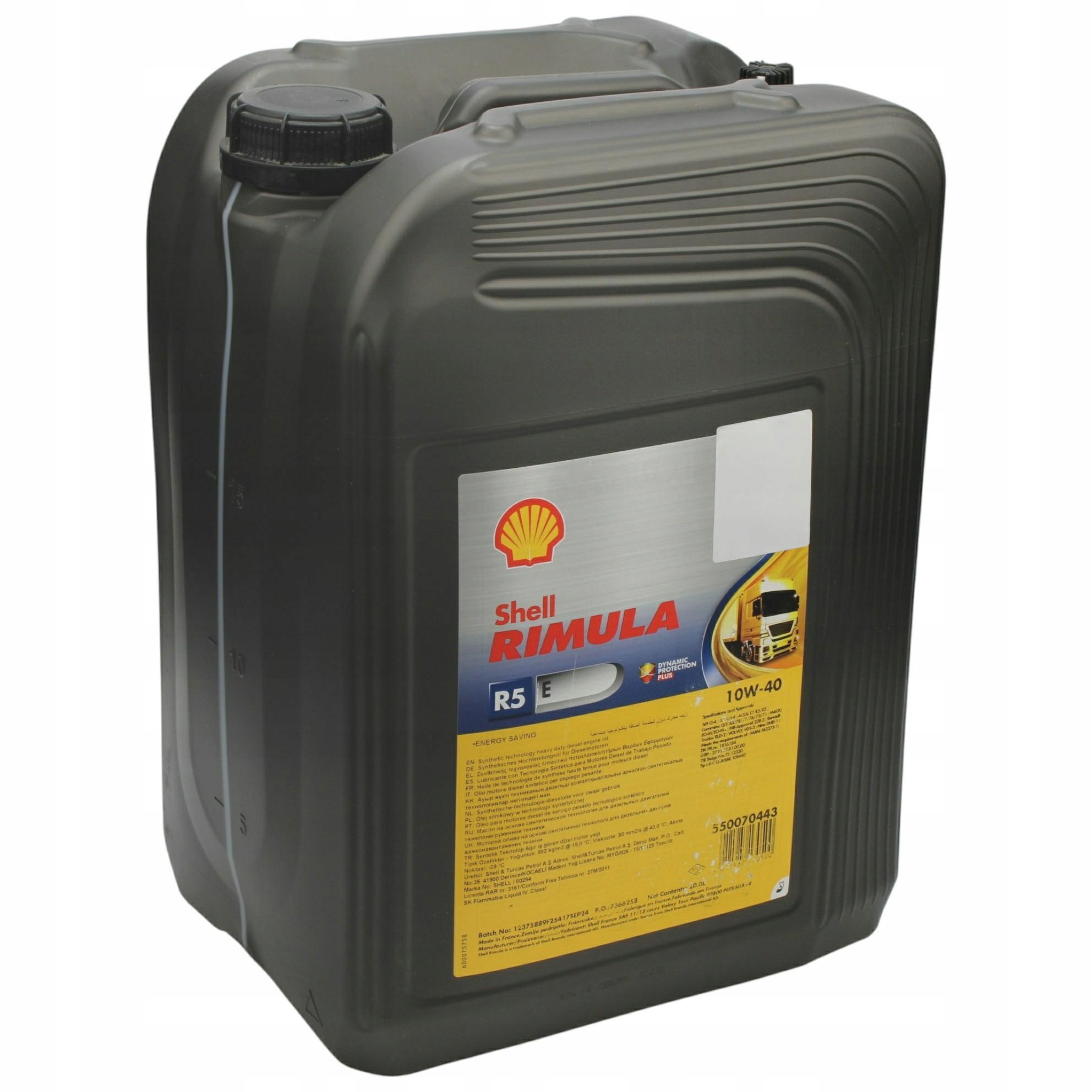 Motorový Olej Shell Rimula R5 E 20L