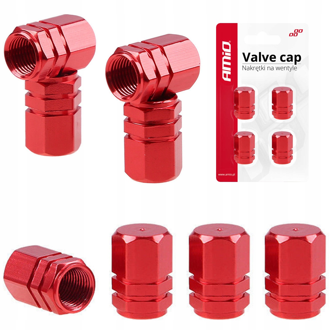 

Aluminiowe Nakrętki Na Wentyle Kół Samochodu 4 Szt