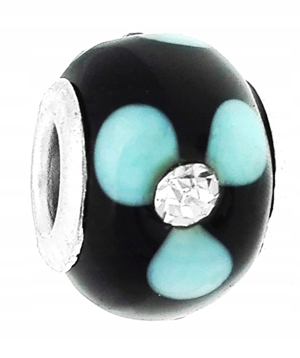 

Zawieszka beads jasnoniebieskie kwiaty
