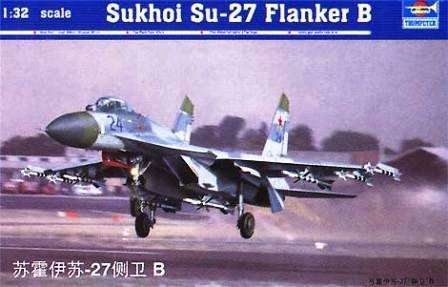 Suchoj Su-27 Flanker B Trumpeter 02224 měřítko 1/32