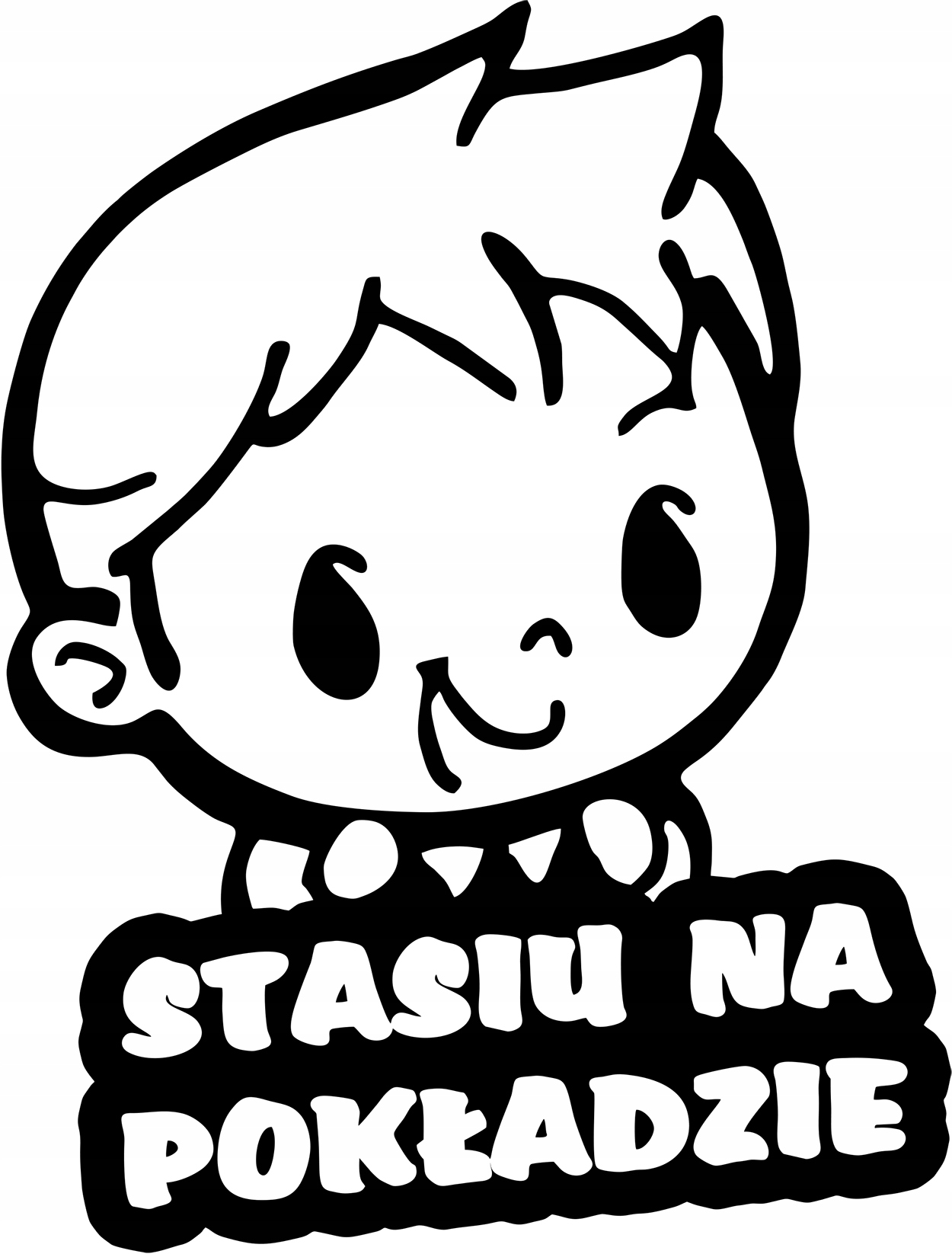 

Stasiu W Samochodzie naklejka w aucie 18x15