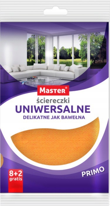 

Ścierka Uniwersalna Master Prestige, OPK.8+2 Szt.