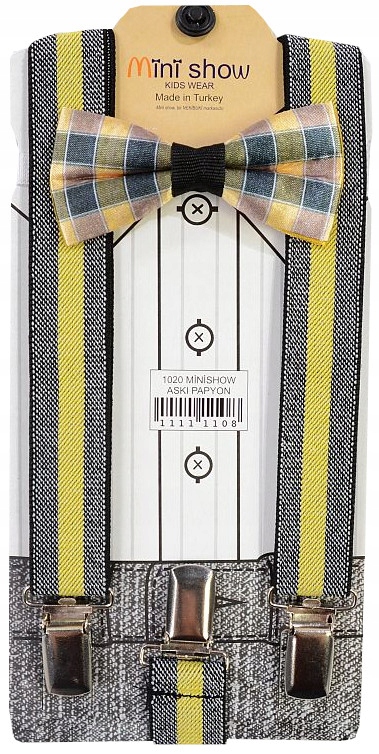 

Szelki Mucha Do Spodni komplet zestaw krata Sz07