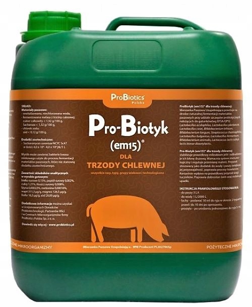 PRO-BIOTYK EM15 - probiotyk dla trzody chlewnej 5L