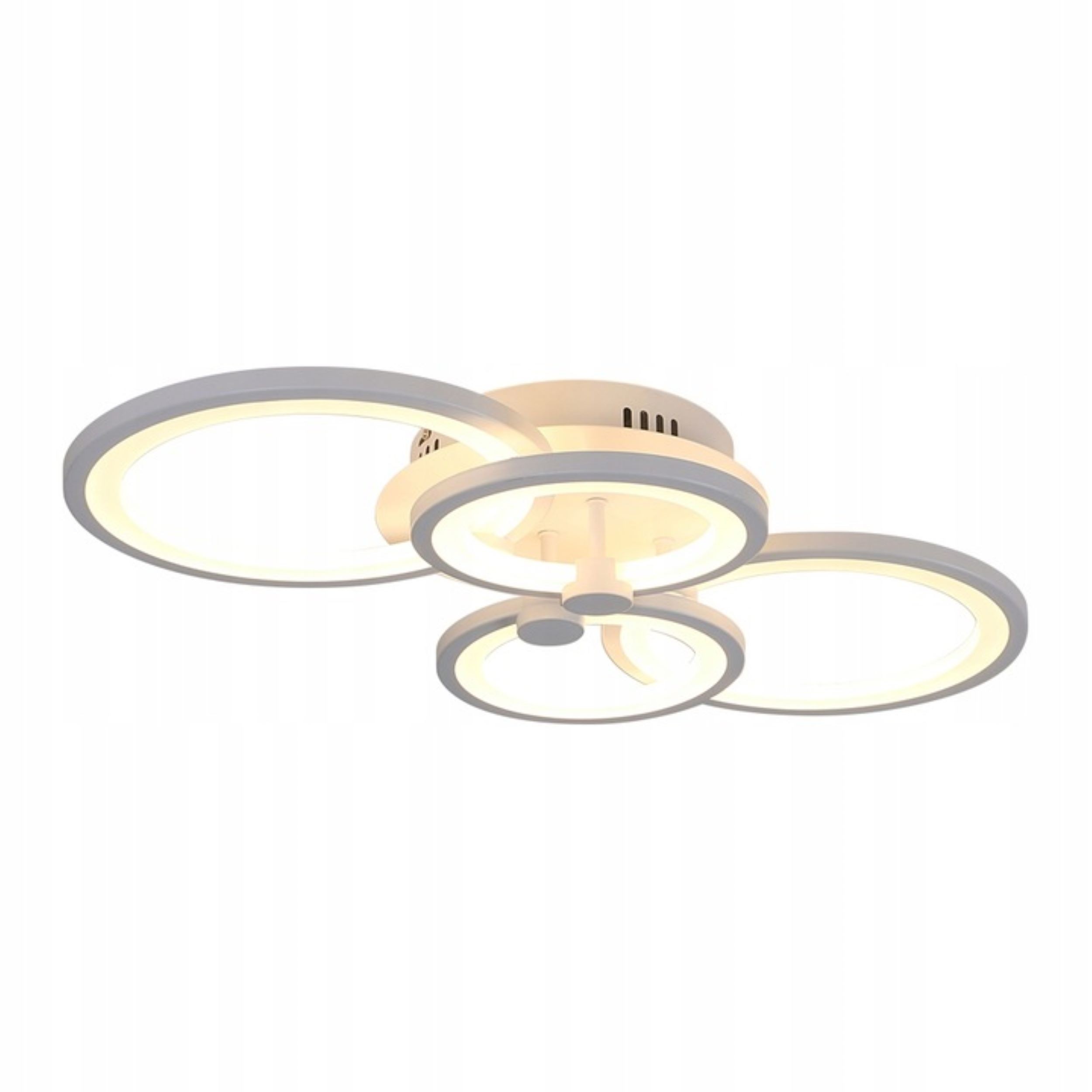 Stropná Lampa Stropné Svietidlo Luster Biela Led Loft Diaľkový Ovládač 3 Farby Závesná