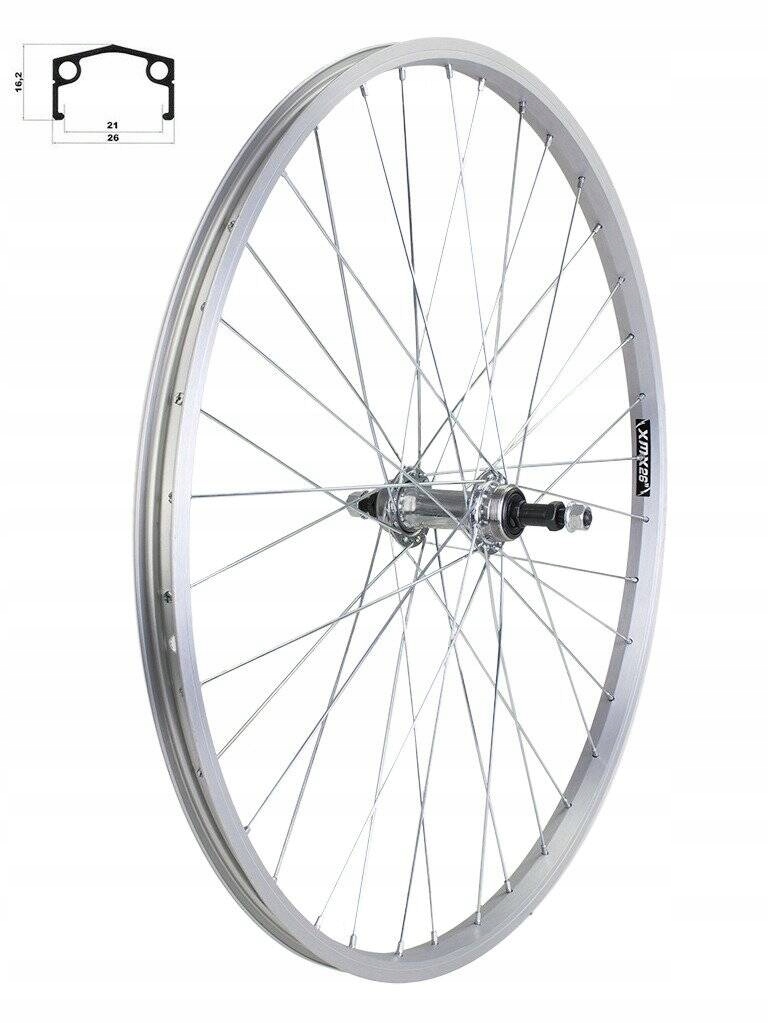 KOŁO TYLNE 28 OBRĘCZ ALUMINIOWA, PIASTA STALOWA