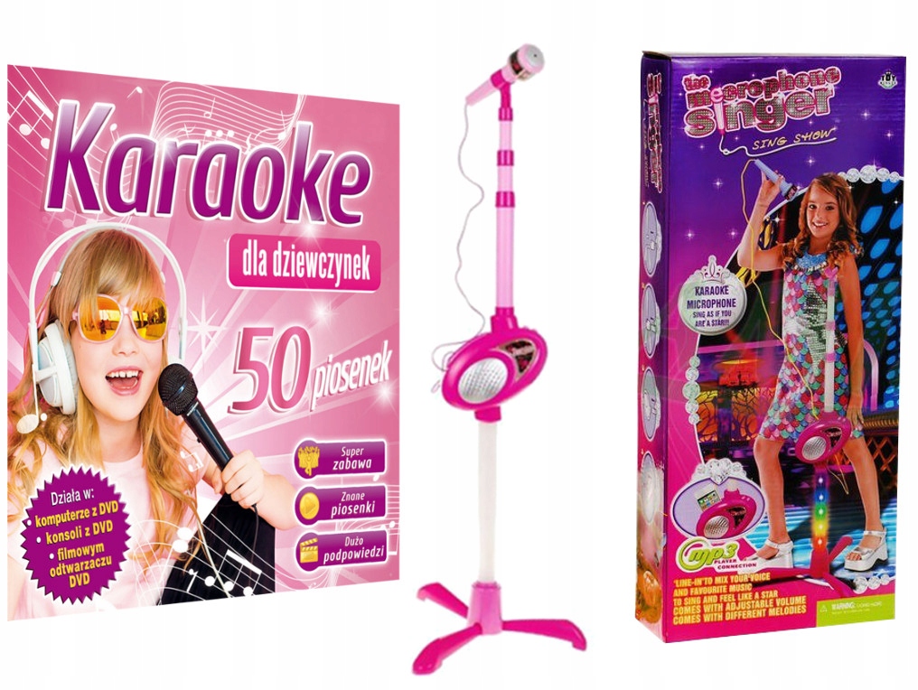 

Najpiękniejsze Karaoke dla Dzieci Mikrofon Led