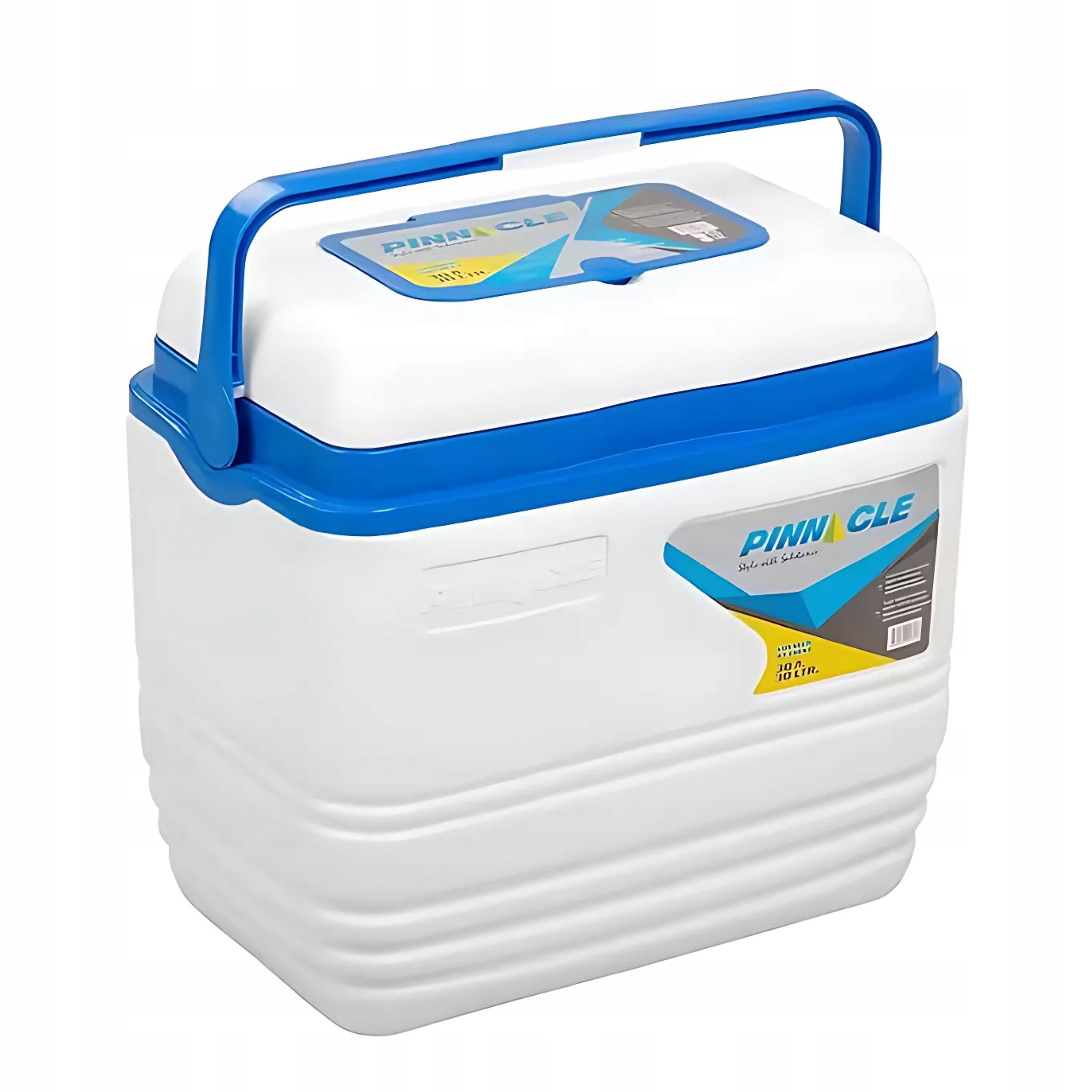 Turistická přenosná lednička na mrazicí vložky do auta 30 l bílá Pinnacle