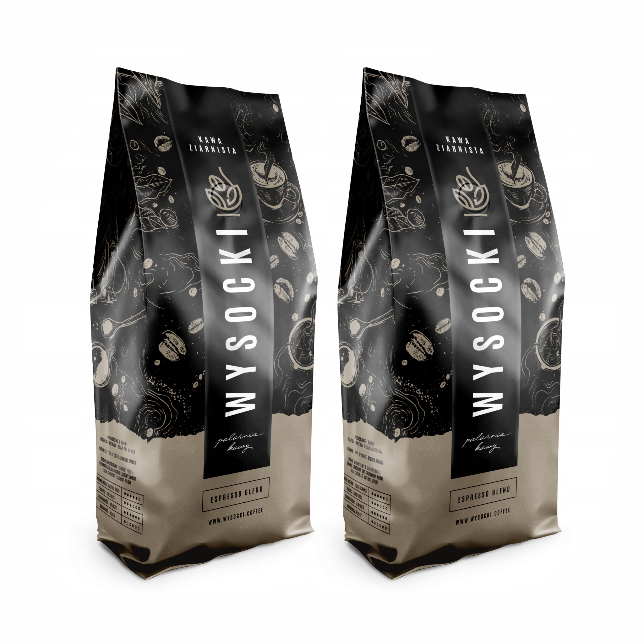 Levně Káva zrnková Wysocki Coffee Espresso Blend 2 kg