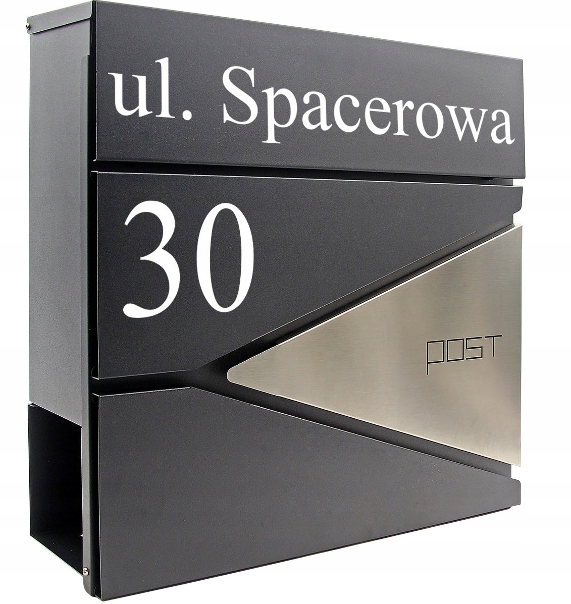 Poštovní schránka s novinami s Číslem Domu Adresou Tisk Uv Vhazovač