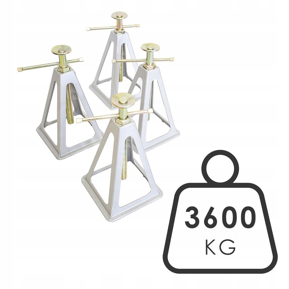 Podpory Kobyłki Alu do Przyczepy Komplet 4x900kg