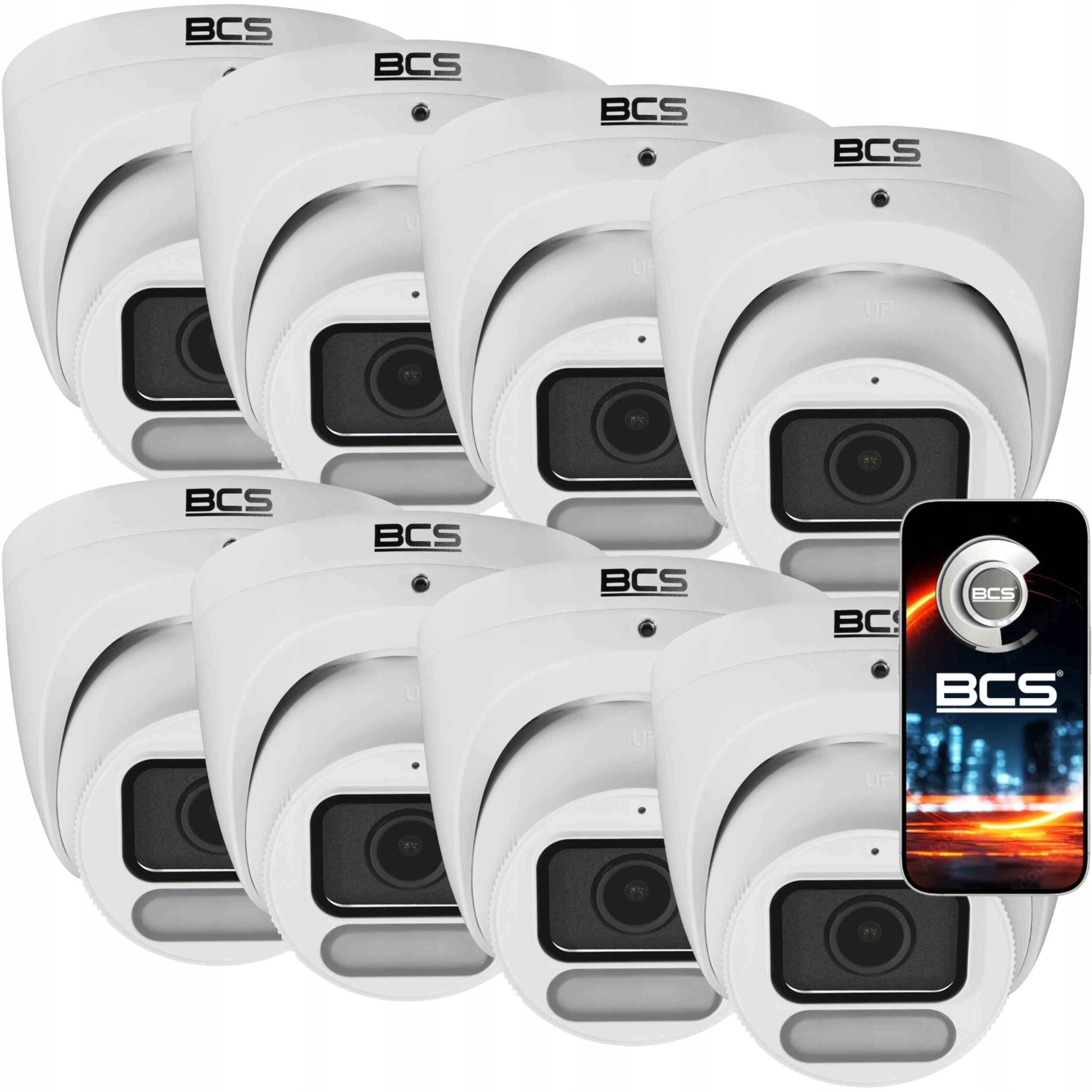 Kamera 8x BCS-P-EIP26FCL3-Ai1 6MPX Whitelight Wdr 120dB IP67 Ai Zoom Bcs
