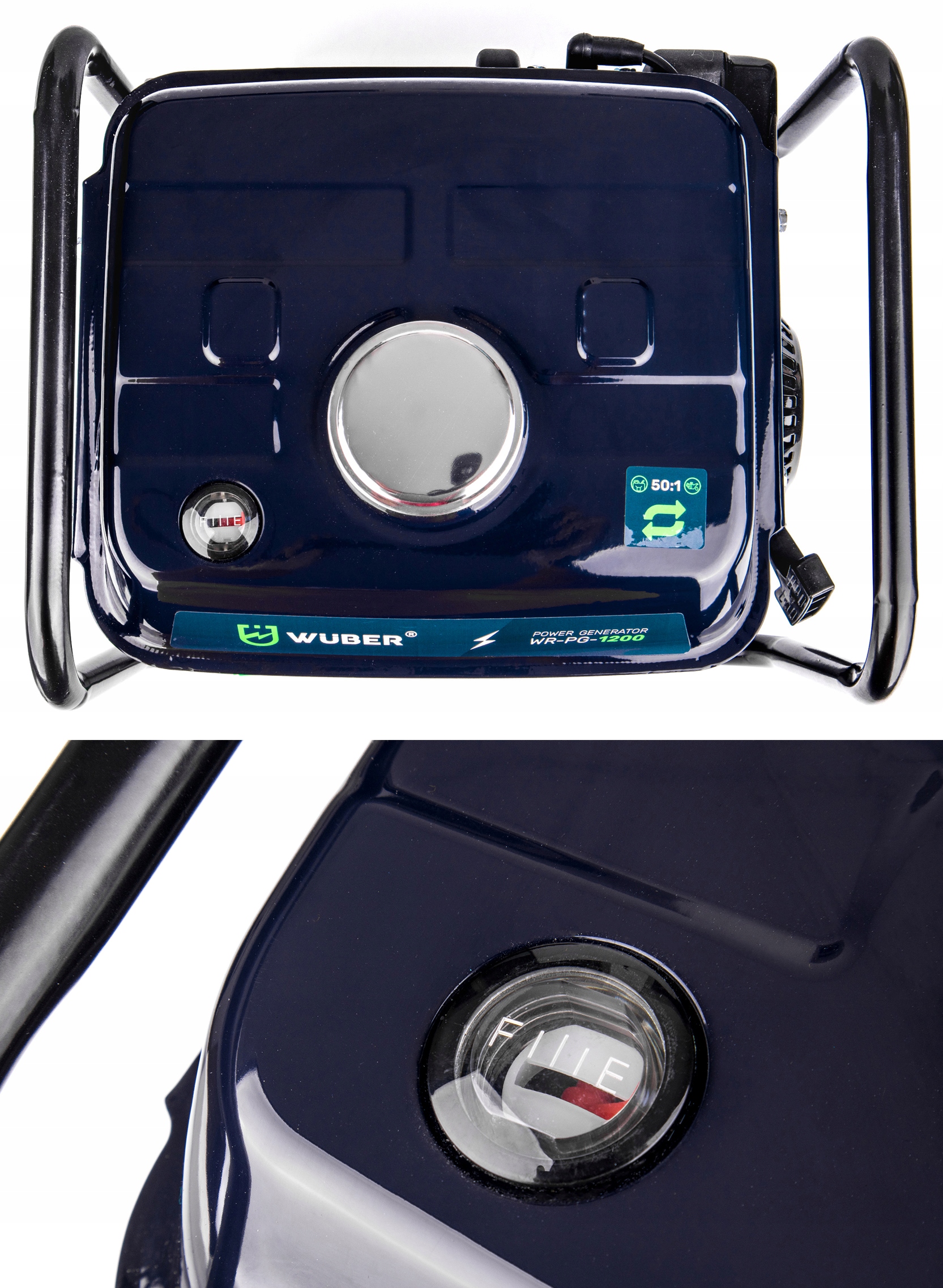 AGREGAT PRĄDOTWÓRCZY 2-SUW GENERATOR PRĄDU 1200 W Pojemność baku na benzynę 4 L