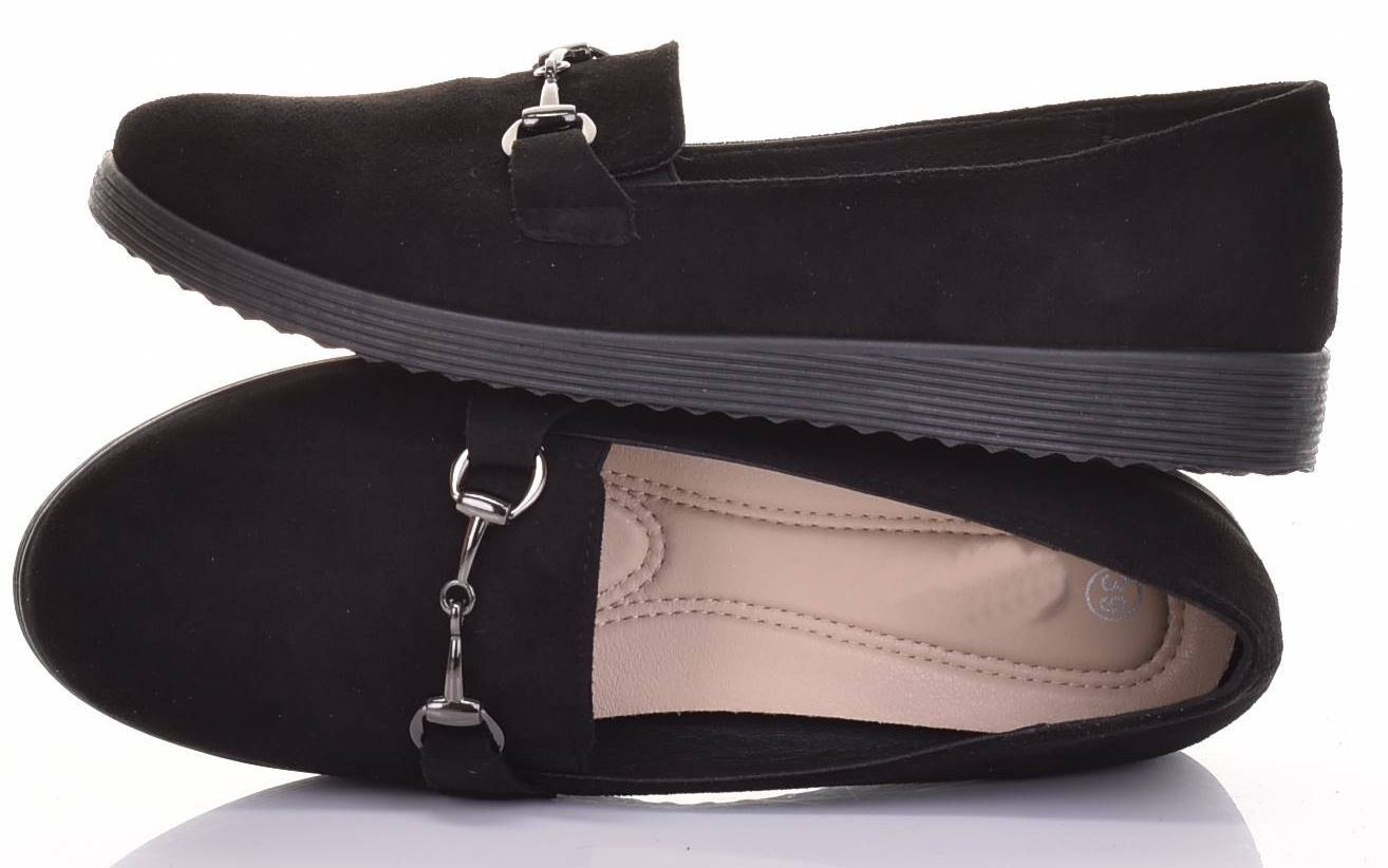 Modne Mokasyny Damskie Klasyczne Zamszowe Lekkie