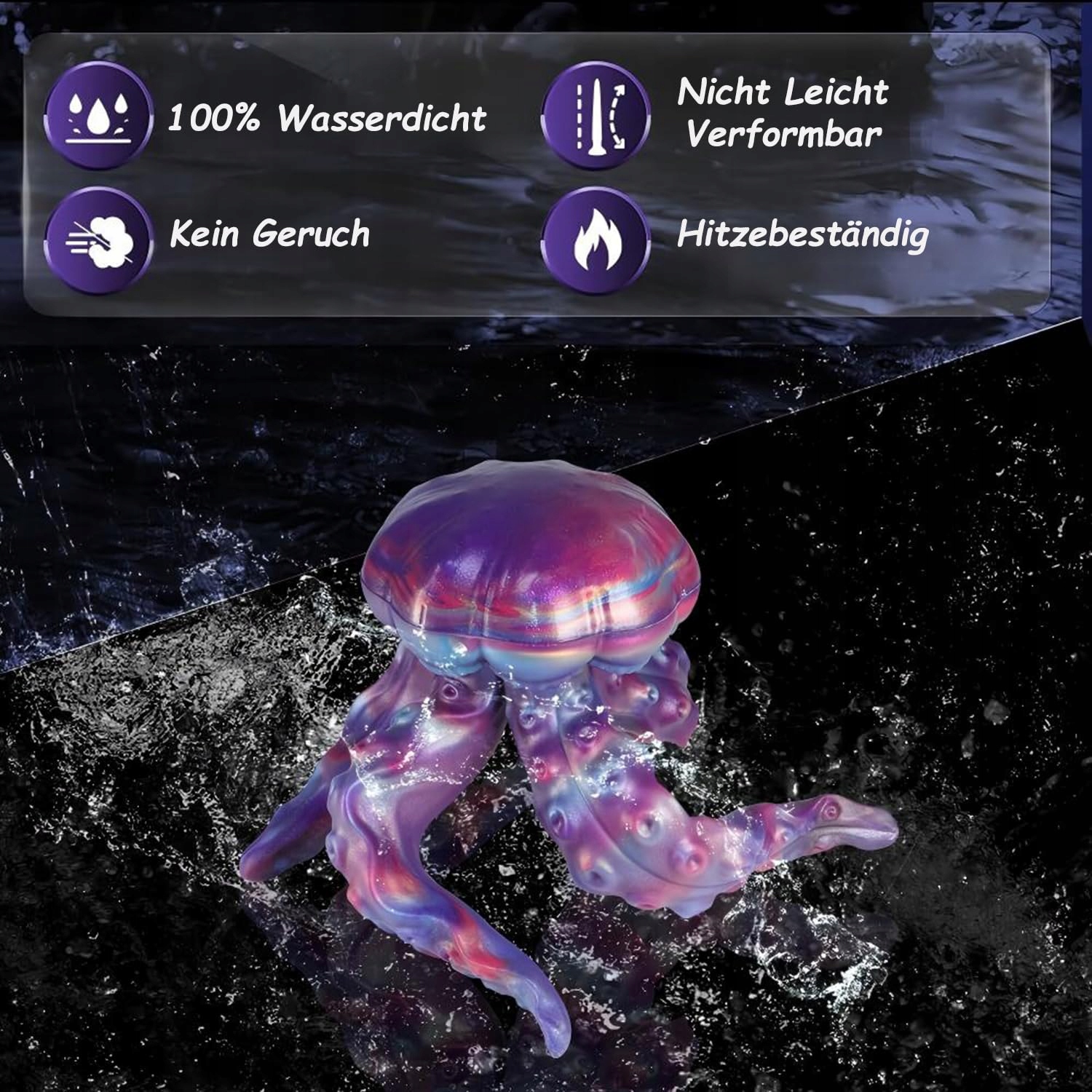 OKTOPUS Tentakel Dildo Silikonowy Fantasy Dildo Masażer Prostaty Dla Par — miniatura 6