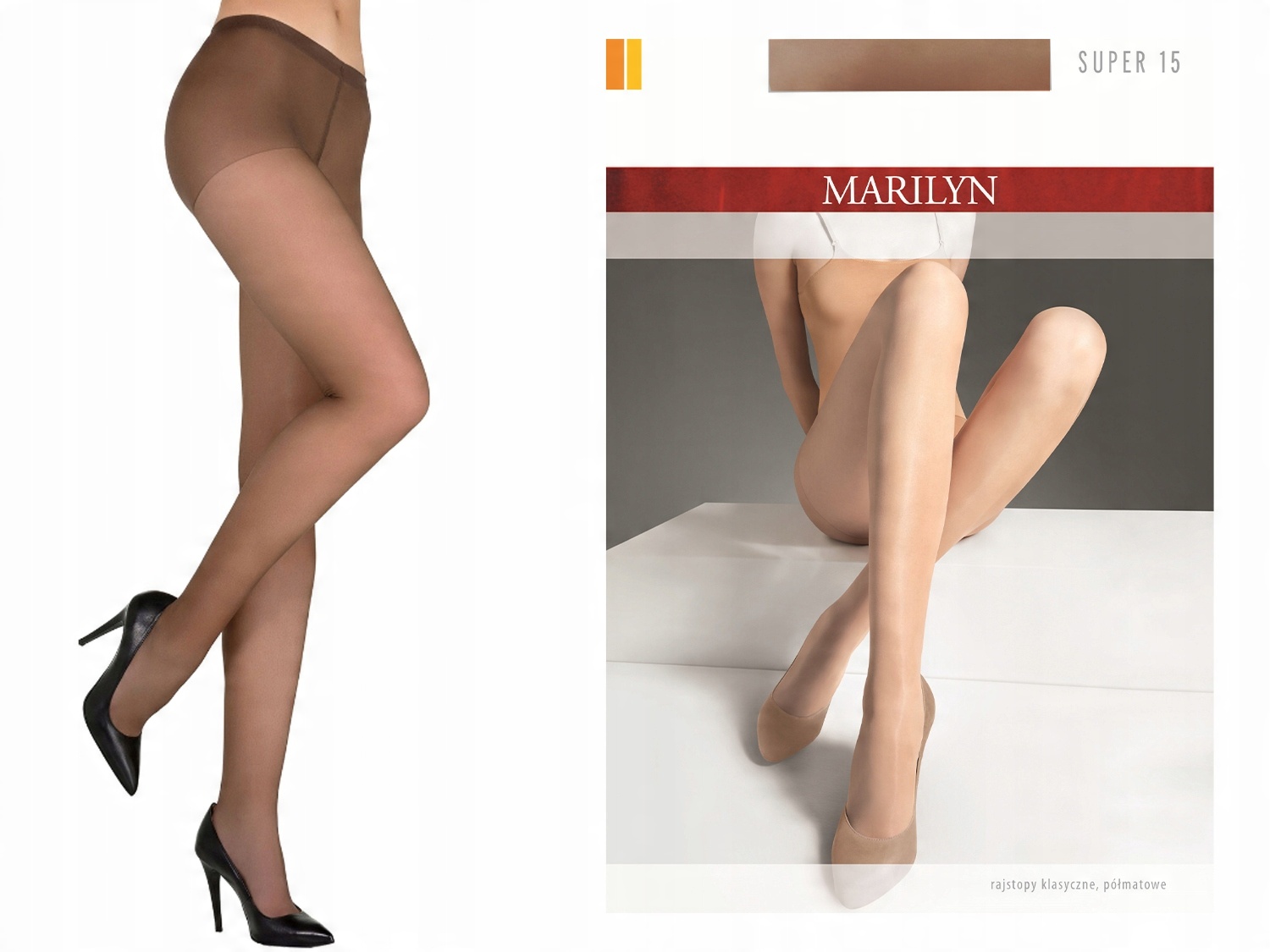 

Marilyn Rajstopy klasyczne z lycry 15 safari