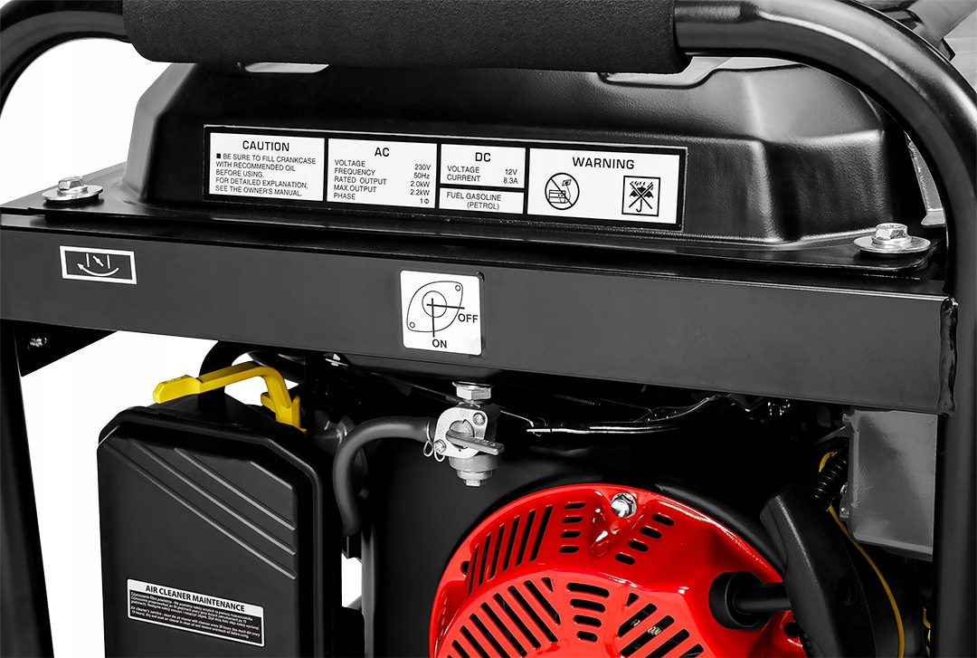 Agregat prądotwórczy 2000W - 2200W GRAPHITE Moc silnika 6.56 KM