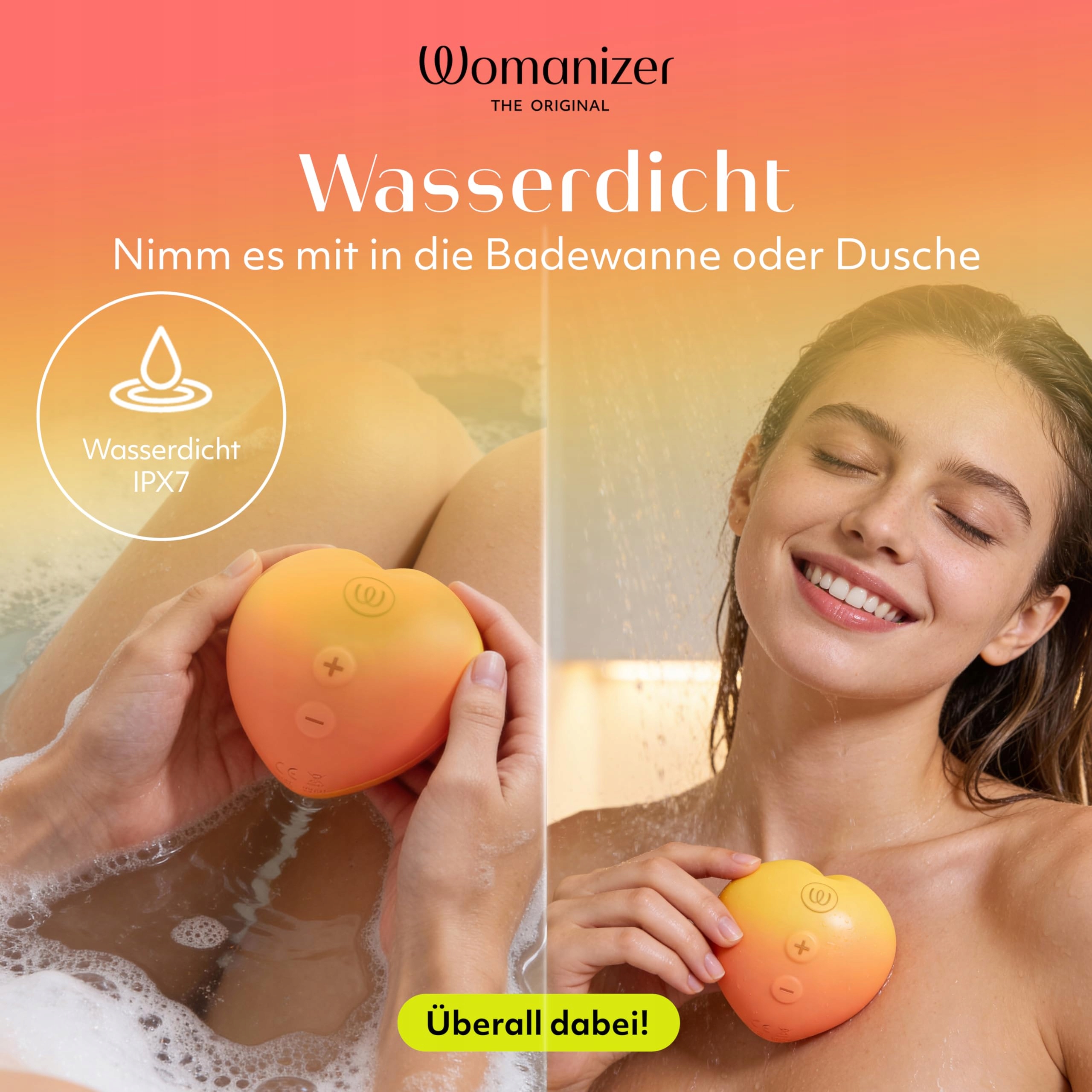 WOMANIZER Peach Wibrator Dla Kobiet i Par Klitoris Stymulator Erotyczny — miniatura 6