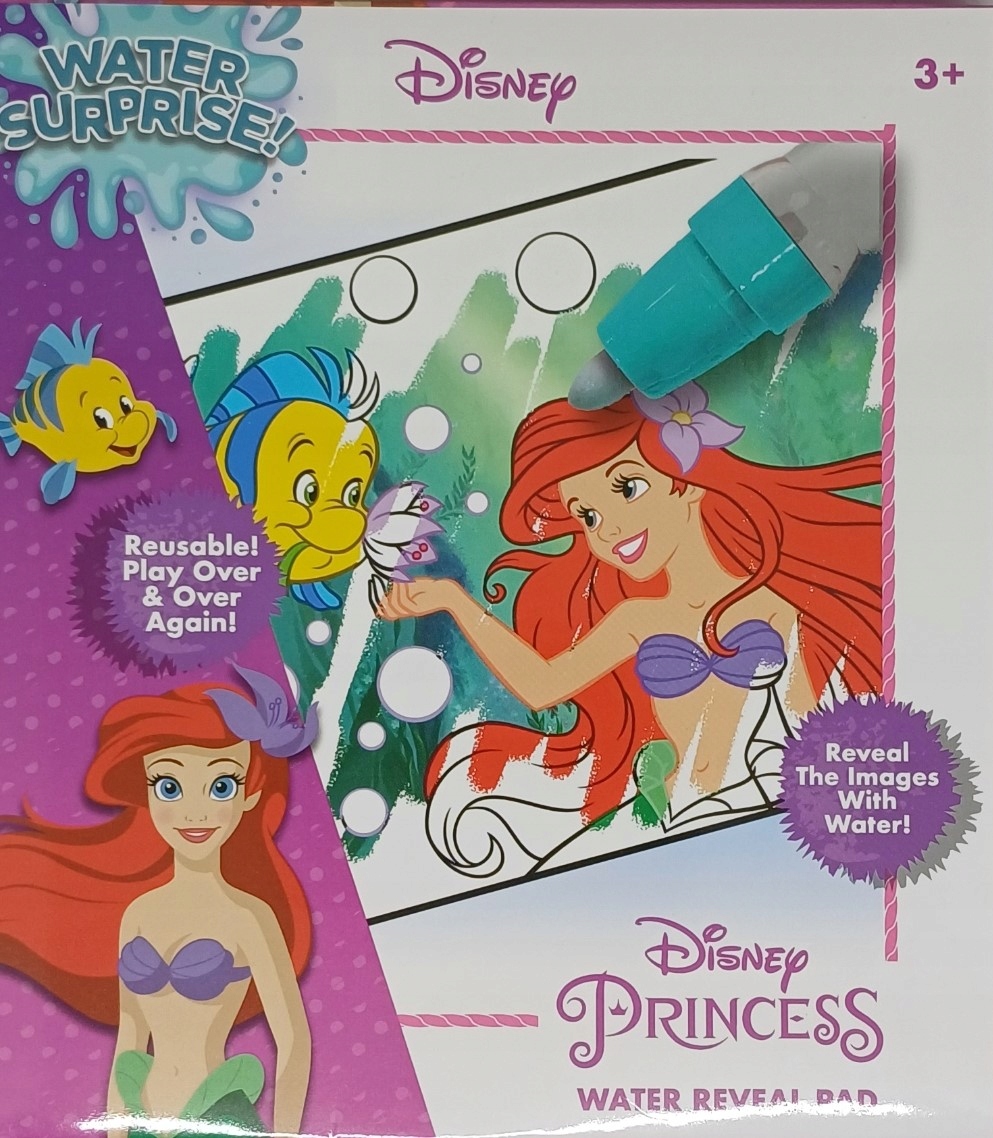 Blok do kolorowania Kolorowanka Z Farbą Wodną-princess