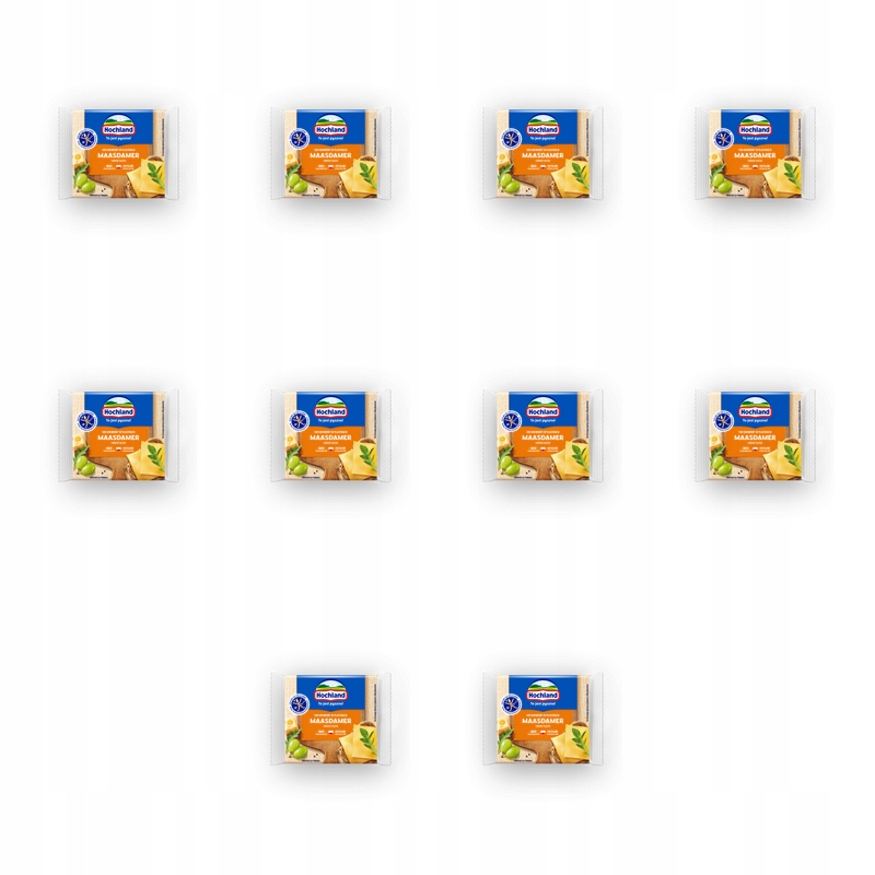 Hochland Maasdamer. Krémový sýr tavený v plátcích 130 g X10