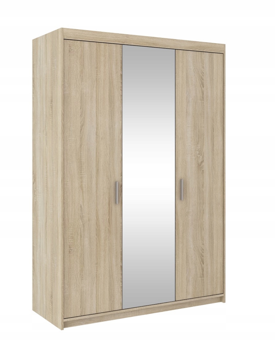 Nowoczesna Szafa z lustrem Sonoma 133cm 3D Rumba