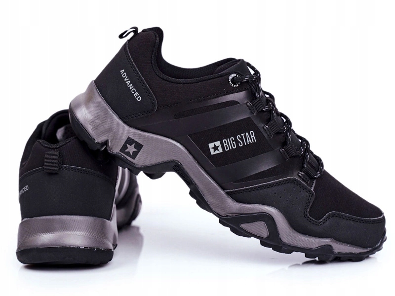 Černé Pánské Trekové Boty Big Star GG174269 44