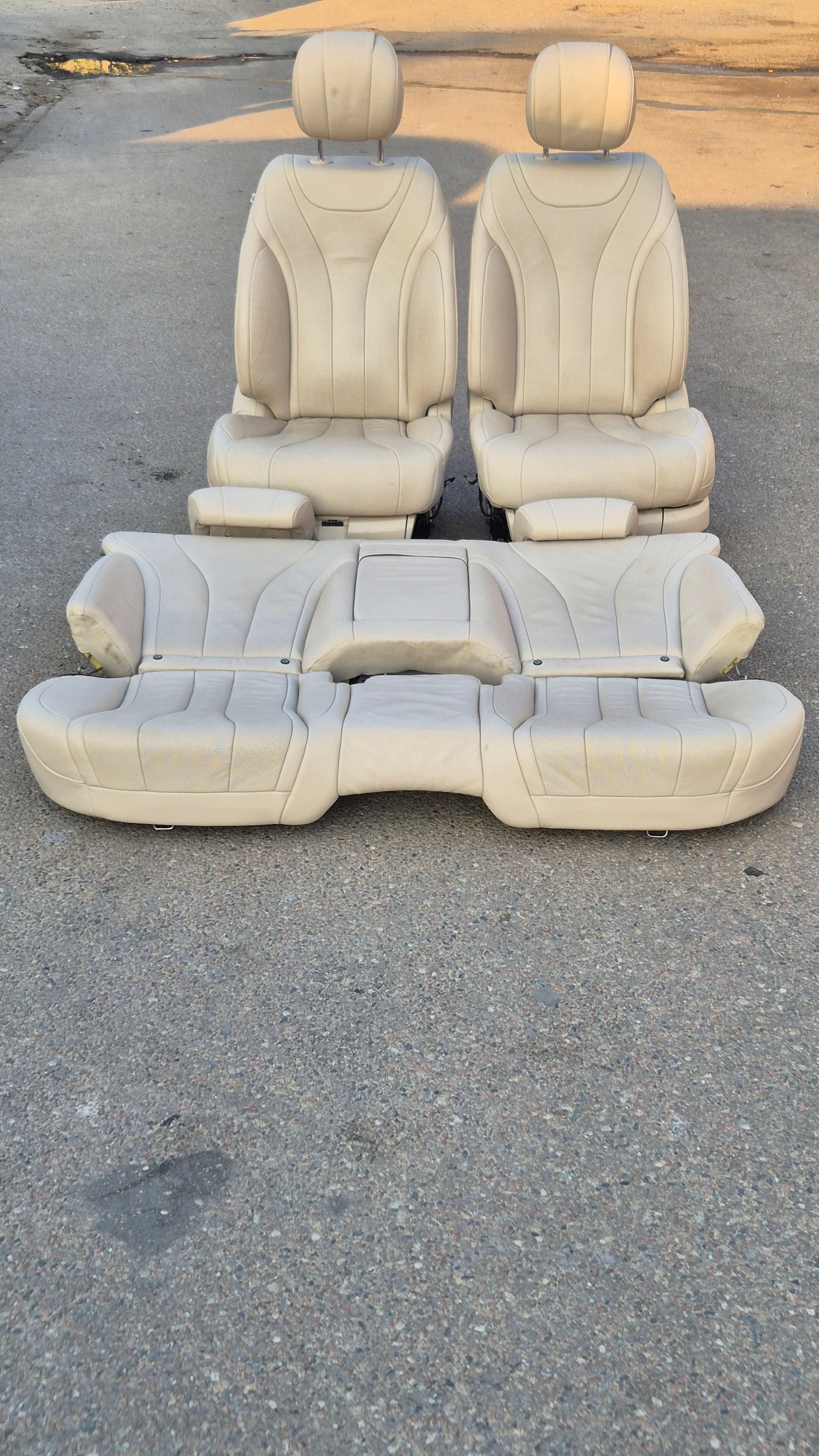 sitze KOMPLET BEZOWE MERCEDES S W222