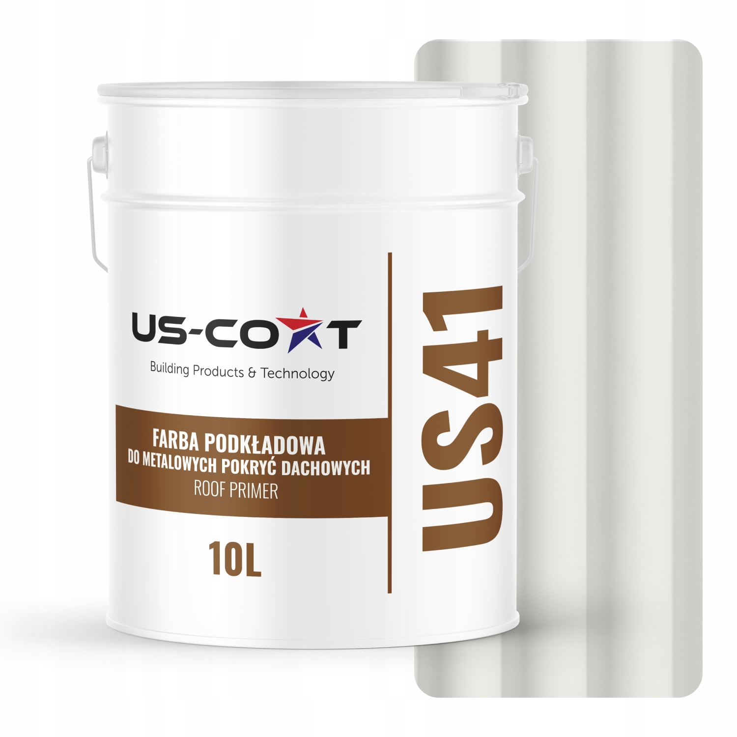 Farba Na Strechu Podkladová Plechová Pozinkovaná Oceľ Biela Signálna Ral 9003 10 L Mat