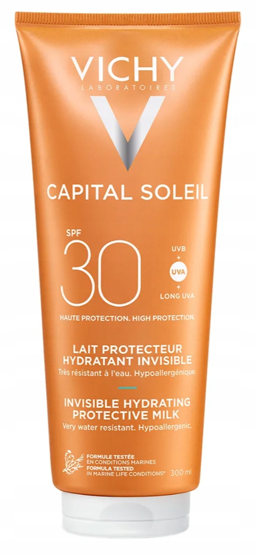 Vichy Ideal Soleil Capital SPF30 mleczko ochronne do twarzy i ciała 300 ml