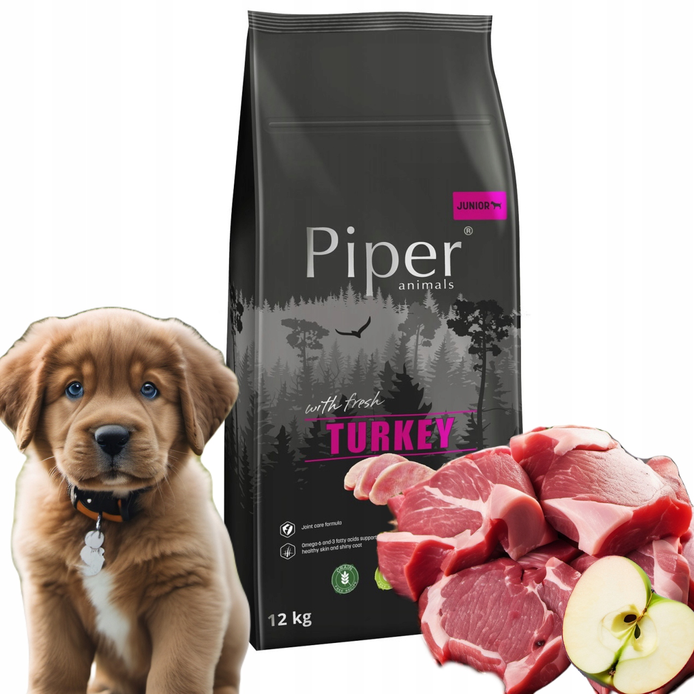 Dolina Noteci Piper Junior Indyk 12kg Karma dla szczeniąt