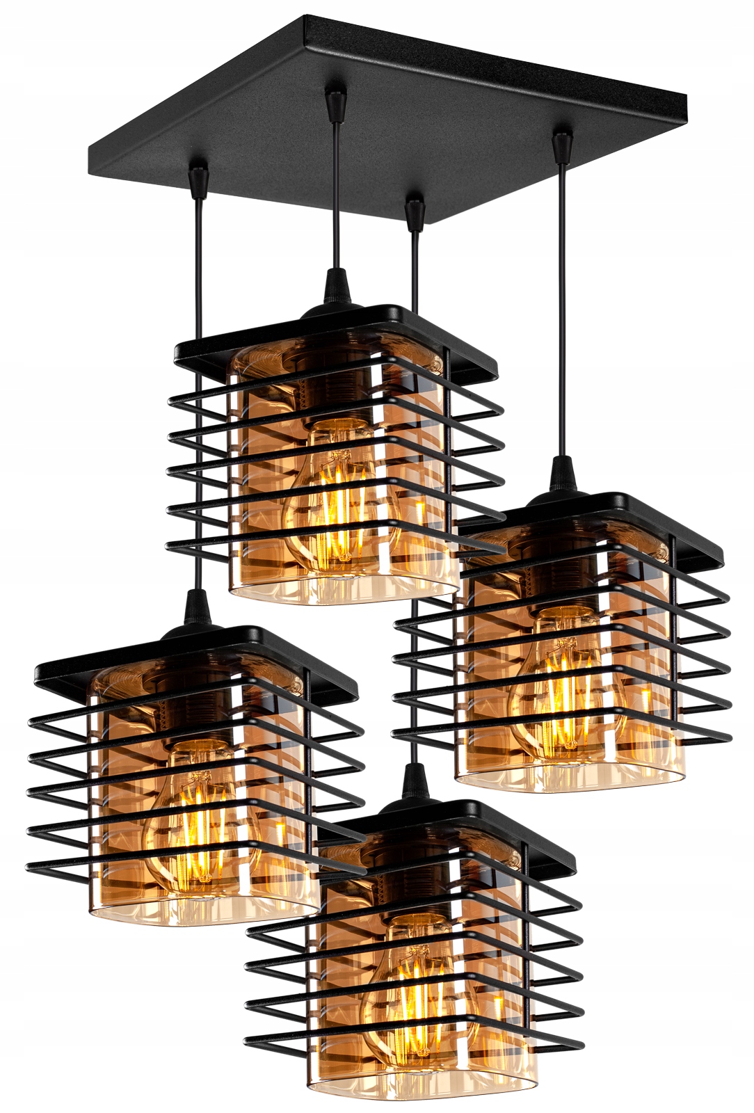 

Nowoczesna Szklana Lampa Wisząca Sufitowa Loft Led