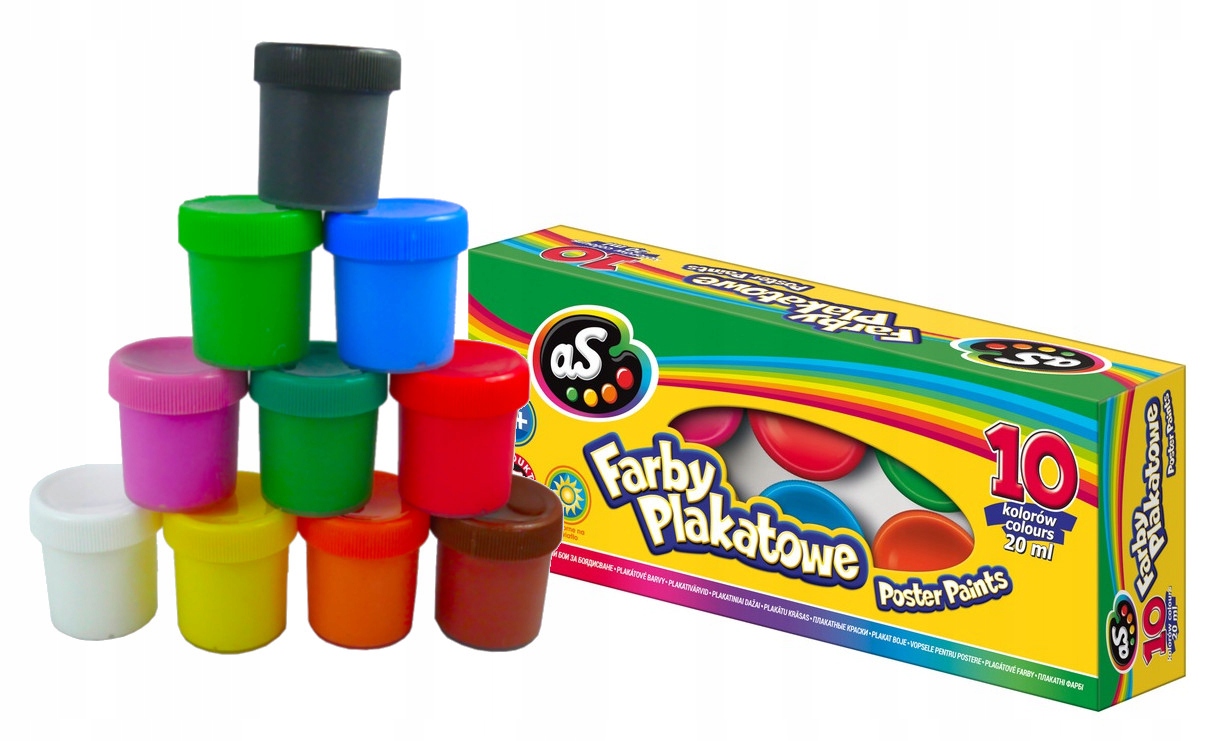 Astra farby plakatowe AS 20 ml 10 kolorów