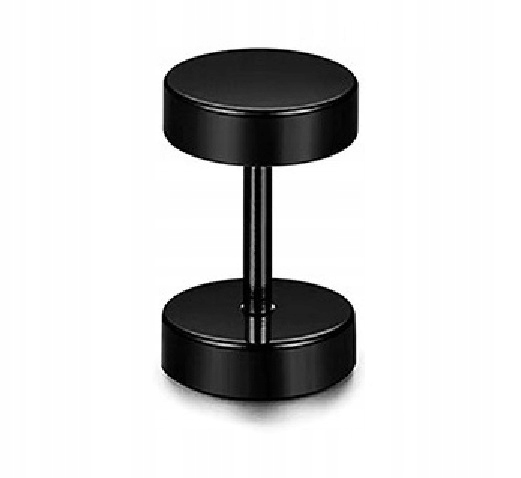 Tunel Fake Oszustwo Kolczyk Okrągły Stal Punk 10mm Marka Emigmat