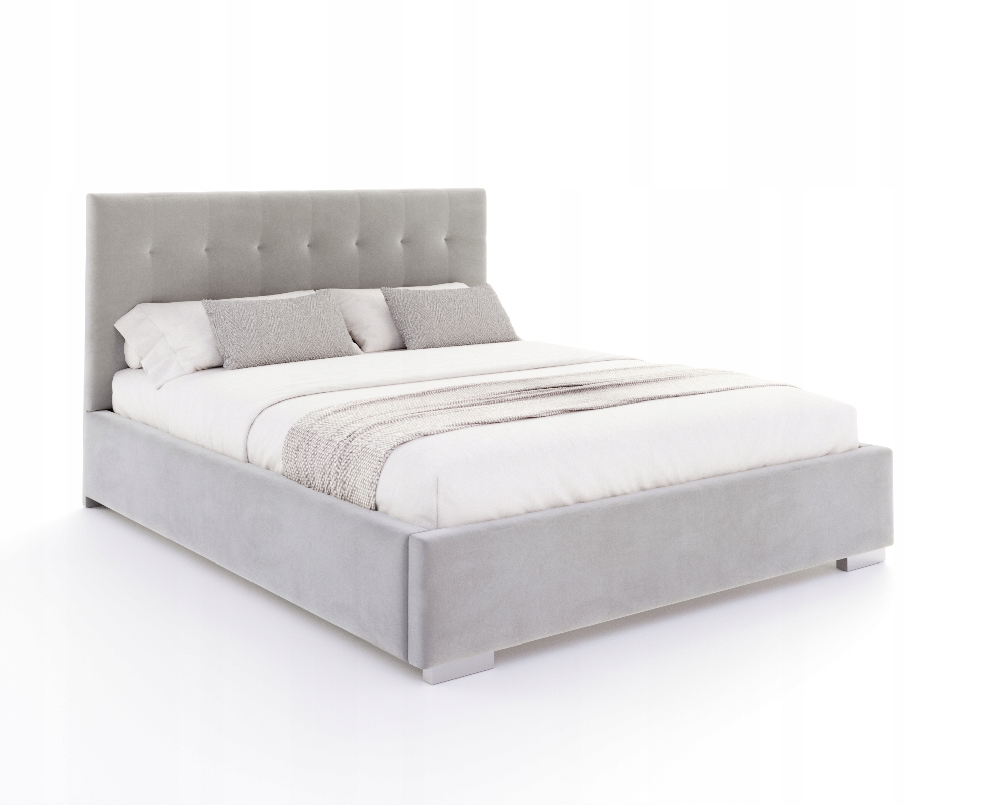 Čalouněná postel 120x200 kovová konstrukce Lucerna