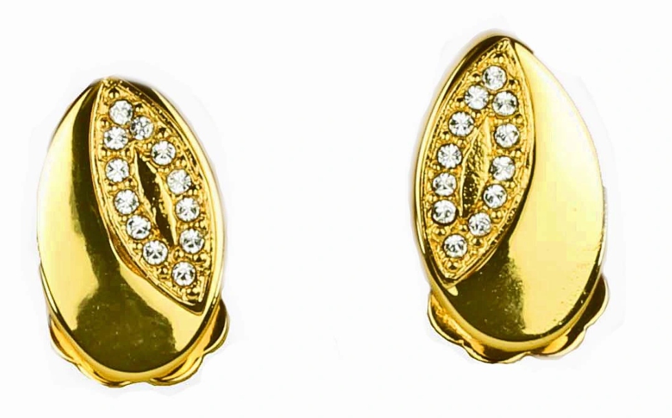 

Klipsy Małe Przy Uchu Srebrne Swarovski Colibra