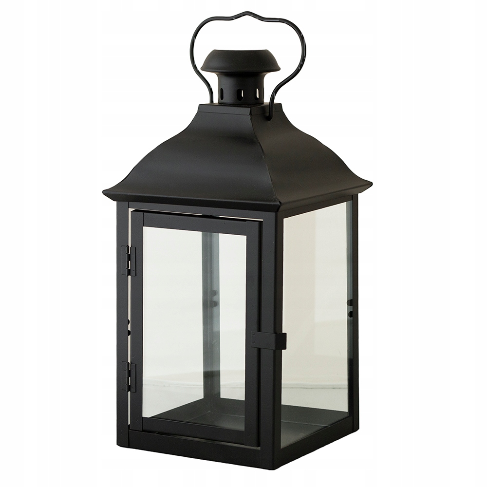 

Lampion Czarny Mat metalowy wys. 36cm